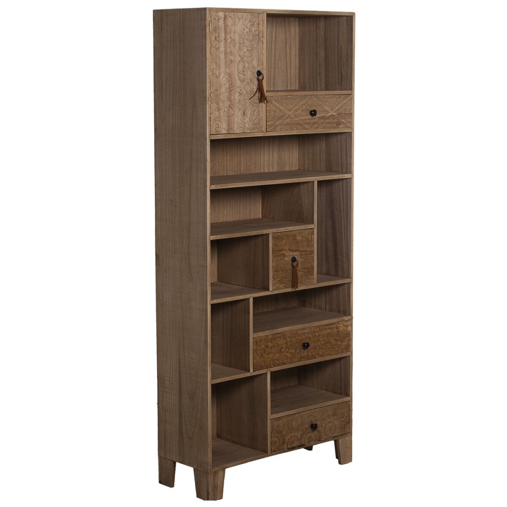 Regal Alexandra House Living Braun Holz 70 x 165 x 28 cm