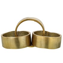 Candle Holder Alexandra House Living Gold Aluminium