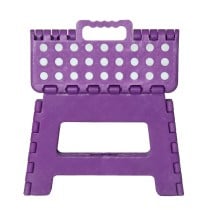 Folding Stool Alexandra House Living Violet 32 x 22 x 25 cm