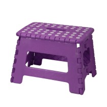 Folding Stool Alexandra House Living Violet 32 x 22 x 25 cm