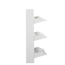 Shoe Rack Alexandra House Living White 50 x 103 x 15 cm 3 drawers