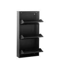 Shoe Rack Alexandra House Living Black 50 x 103 x 15 cm 3 drawers