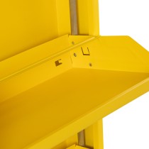 Shoe Rack Alexandra House Living Yellow 50 x 170 x 15 cm 5 drawers