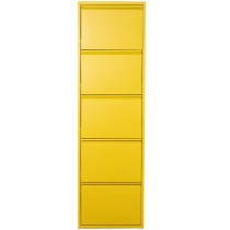 Shoe Rack Alexandra House Living Yellow 50 x 170 x 15 cm 5 drawers