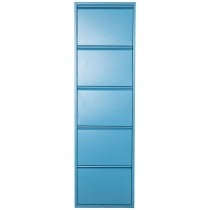 Schuhschrank Alexandra House Living Blau 50 x 170 x 15 cm 5 Schubladen