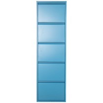 Shoe Rack Alexandra House Living Blue 50 x 170 x 15 cm 5 drawers