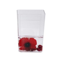 Toothbrush Holder Alexandra House Living Transparent Acrylic Plastic 7 x 10 x 7 cm Flowers