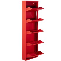 Shoe Rack Alexandra House Living Red 50 x 170 x 15 cm 5 drawers