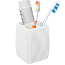 Toothbrush Holder Alexandra House Living White Acrylic Plastic 7 x 9 x 7 cm