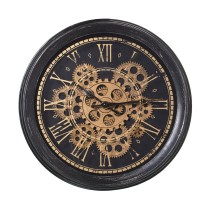 Horloge Murale Alexandra House Living Noir Doré Acrylique Plastique 36 x 7 x 36 cm