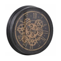 Horloge Murale Alexandra House Living Noir Doré Acrylique Plastique 36 x 7 x 36 cm