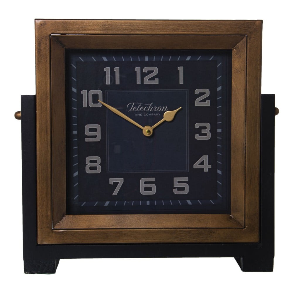 Horloge de table Alexandra House Living Marron Métal 34 x 34 x 10 cm