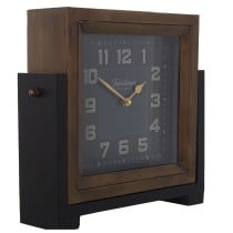 Horloge de table Alexandra House Living Marron Métal 34 x 34 x 10 cm