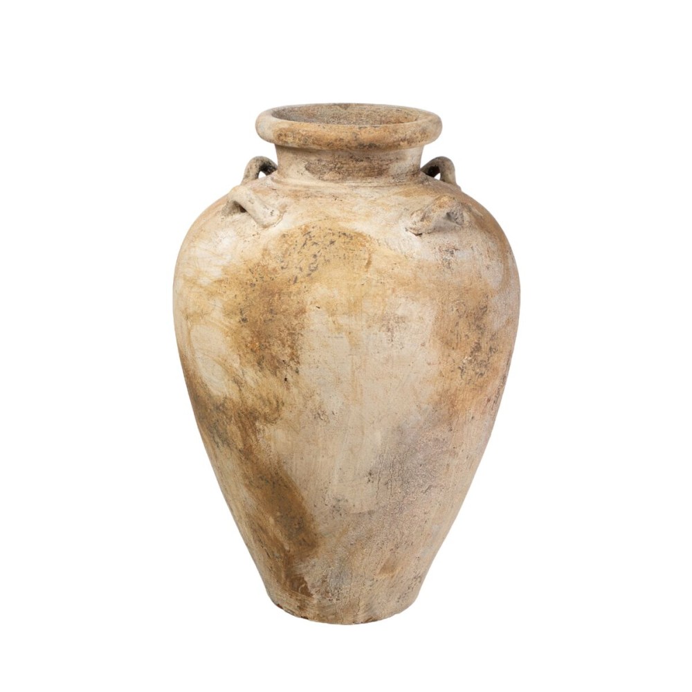 Vase Romimex Brown Beige Terracotta 55 x 80 x 55 cm With handles