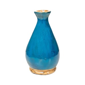 Blumenvase Romimex Blau aus Keramik 15 x 25 x 15 cm