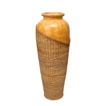 Vase Romimex Marron Rotin Terre cuite 30 x 100 x 30 cm