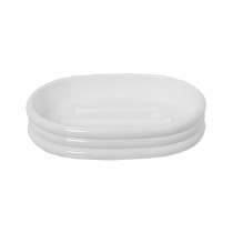 Soap dish Alexandra House Living White Acrylic Plastic 12 x 2 x 9 cm