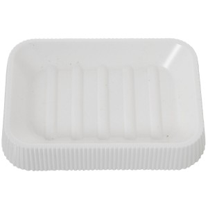 Soap dish Alexandra House Living White Acrylic Plastic 13 x 2 x 9 cm