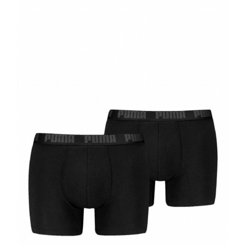 Herren-Boxershorts Puma BASIC 701226387 002 2 Stück Schwarz