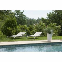 Pot Riviera Blanc Plastique Carré Ø 40 cm