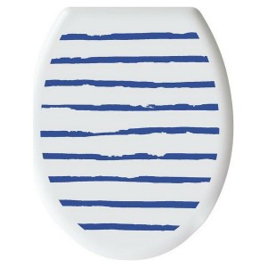 Toilet Seat Gelco Sailor Navy Blue polypropylene