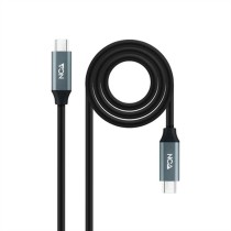 Câble USB-C NANOCABLE 10.01.4301 Noir 1 m (1 Unité)