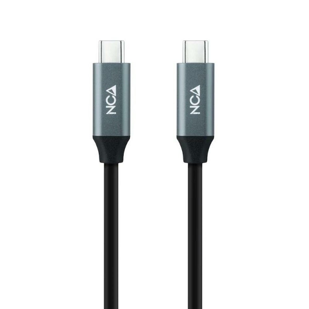 USB-C-Kabel NANOCABLE 10.01.4301 Schwarz 1 m (1 Stück)