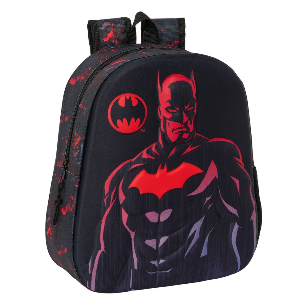 Kinderrucksack 3D Batman Schwarz 27 x 33 x 10 cm