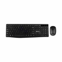 Clavier et souris sans fil NGS NGSWIRELESSSETALLUREKIT 1200 dpi 2.4 GHz Noir (1 Unité)