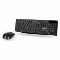 Clavier et souris sans fil NGS NGSWIRELESSSETALLUREKIT 1200 dpi 2.4 GHz Noir (1 Unité)