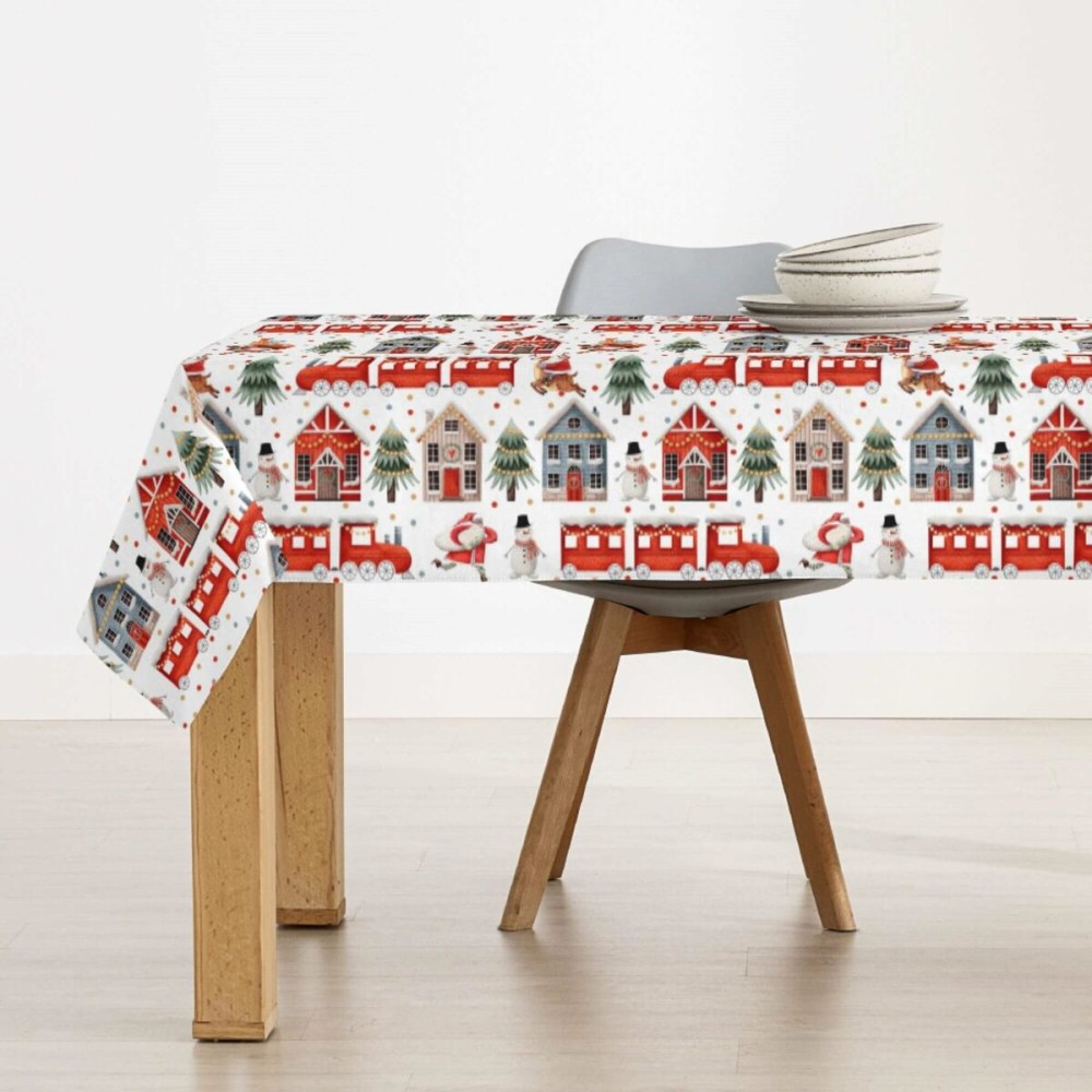 Fleckenabweisende geharzte Tischdecke Belum Merry Christmas Bunt 250 x 150 cm