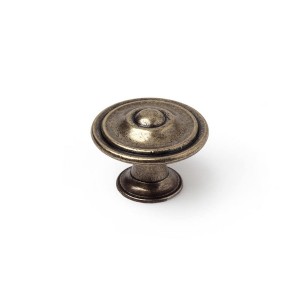 Doorknob Rei Metal Worn Ø 35 x 26 mm Circular Aged finish 4 Pieces