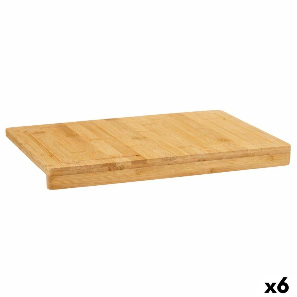 Cutting board Brown Bamboo 38,4 x 3,2 x 26,4 cm (6 Units)