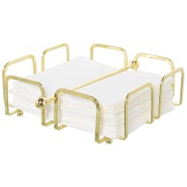 Napkin holder Alexandra House Living Golden Metal 21 x 7 x 21 cm