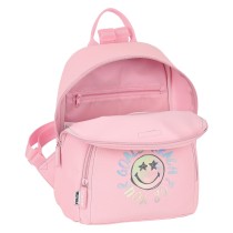 Casual Backpack Smiley Iris Pink (25 x 30 x 13 cm)