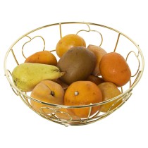 Coupe à fruits Alexandra House Living Doré Métal 24 x 12 x 24 cm