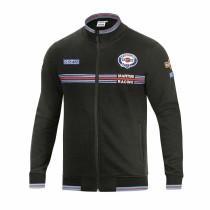 Herren Sweater ohne Kapuze Sparco MARTINI RACING Schwarz Größe XL