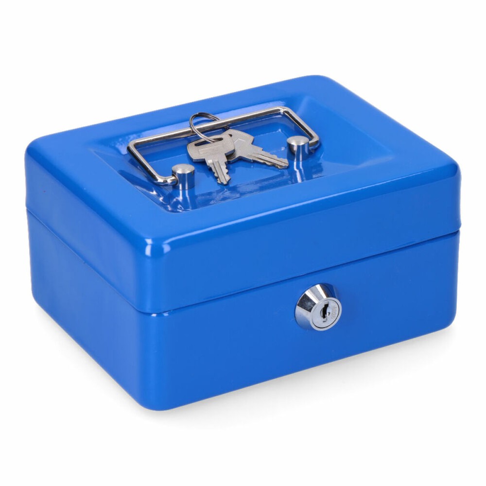 Safe-deposit box Micel CFC09 M13391 Blue Steel 15,2 x 11,8 x 8 cm