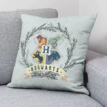 Cushion cover Harry Potter Hogwarts Christmas Light grey 50 x 50 cm