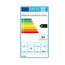 Conventional Hood Mepamsa PIRAMIDE PLUS70 70 cm 290 m³/h C Steel