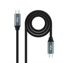 USB-C-Kabel NANOCABLE 10.01.4301-L150 Schwarz 1,5 m 4K Ultra HD (1 Stück)