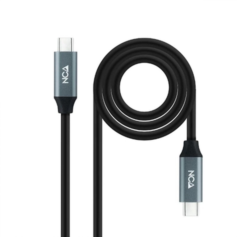 Câble USB-C NANOCABLE 10.01.4301-L150 Noir 1,5 m 4K Ultra HD (1 Unité)