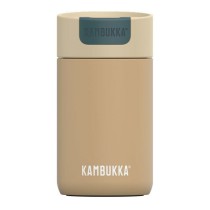 Tasse Thermos avec Couvercle Kambukka Olympus Noir Beige Acier inoxydable 300 ml