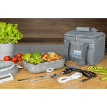 Electric Lunch Box N'oveen LB640 Dark grey Stainless steel 24 x 11 x 18,5 cm