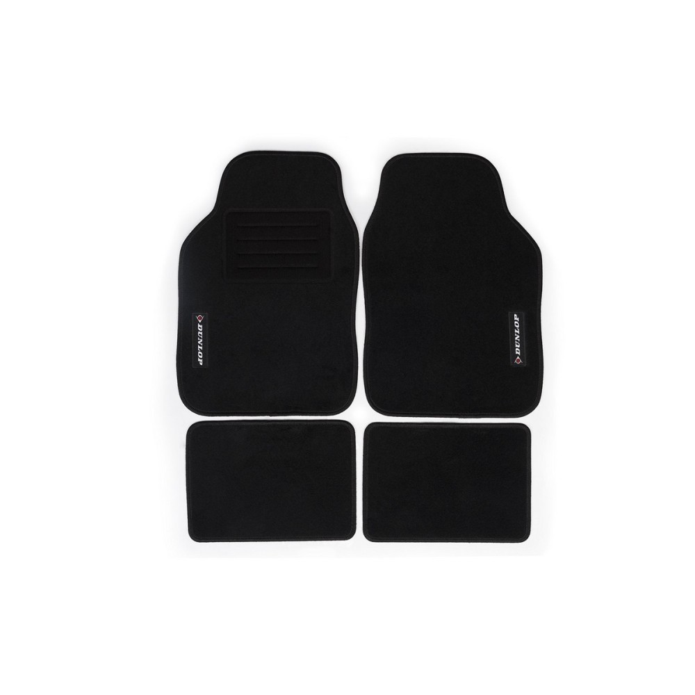 Set de tapis de voitures Dunlop Universel 4 Pièces Noir