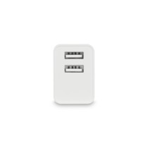 Wall Charger KSIX 2 USB 2.4A White