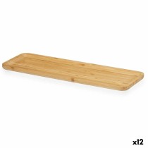 Tablett für Snacks Braun Bambus 46 x 1,6 x 15 cm Aperitif (12 Stück)