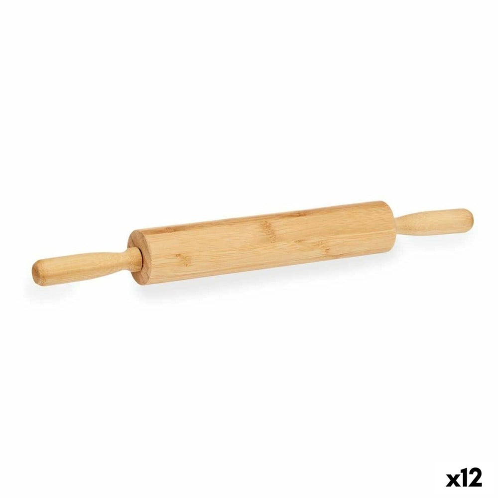 Rouleau à patisserie Kinvara KT225107 Bambou 45 x 5 x 5 cm (12 Unités)