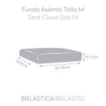 Sofabezug Eysa ROC Dunkelrot 100 x 15 x 120 cm