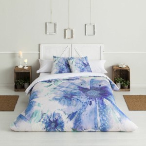 Duvet cover set Hosteline BATIK Blue Double 3 Pieces